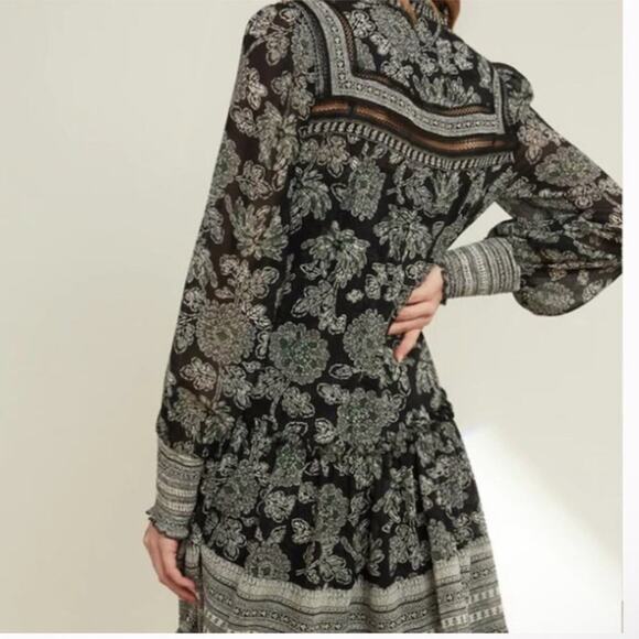 Veronica Beard Nadila Floral Silk Mini Dress - Picture 3 of 7